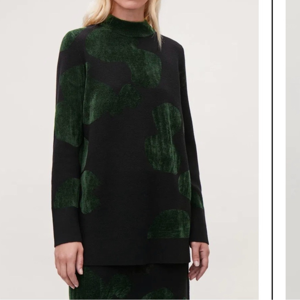 COS chenille‎ pattern wool blend sweater size S